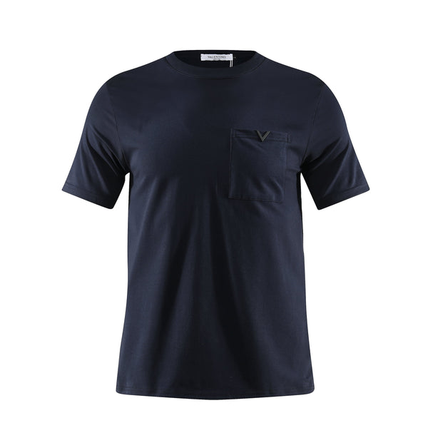 Camiseta básica azul oscuro para hombre - JDC Luxury Store