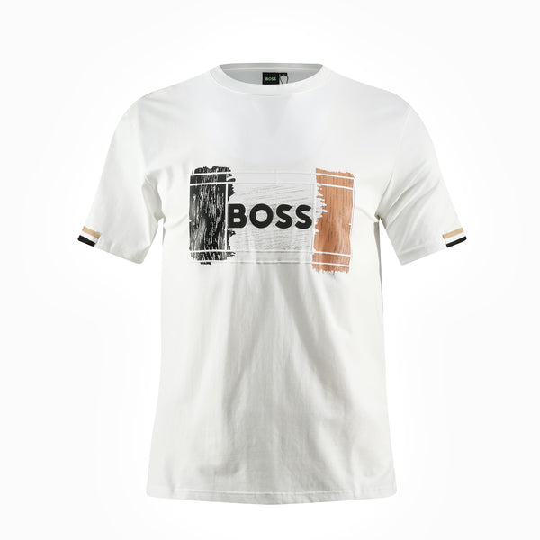 Camiseta 66012 Estampada Blanca Para Hombre