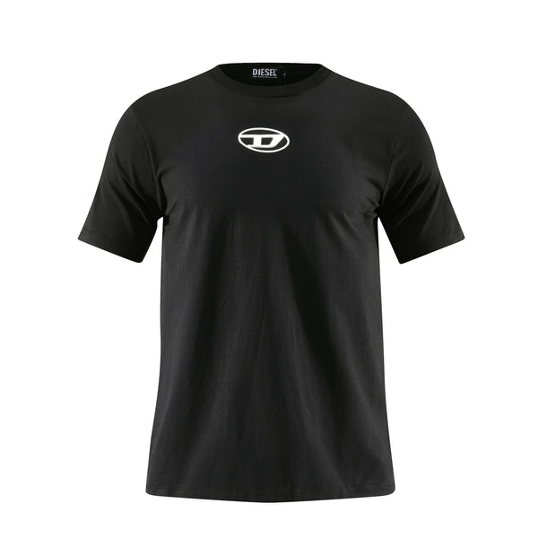 Camiseta 166069 Básica Estampada Negra Para Hombre