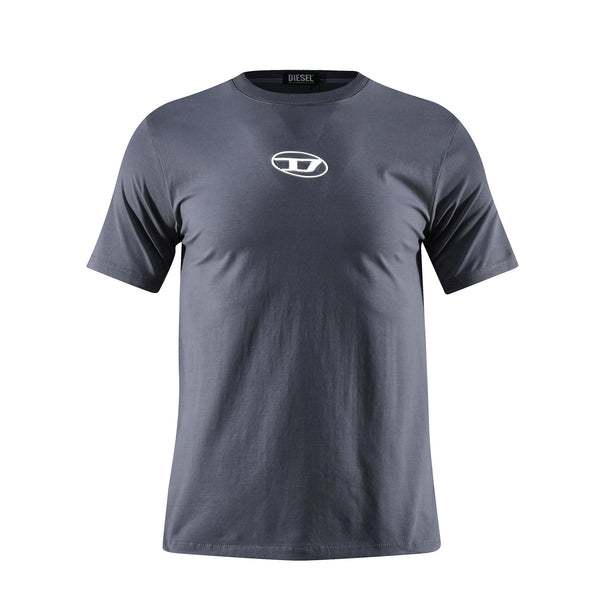 Camiseta 166069 Básica Estampada Gris Azul Para Hombre