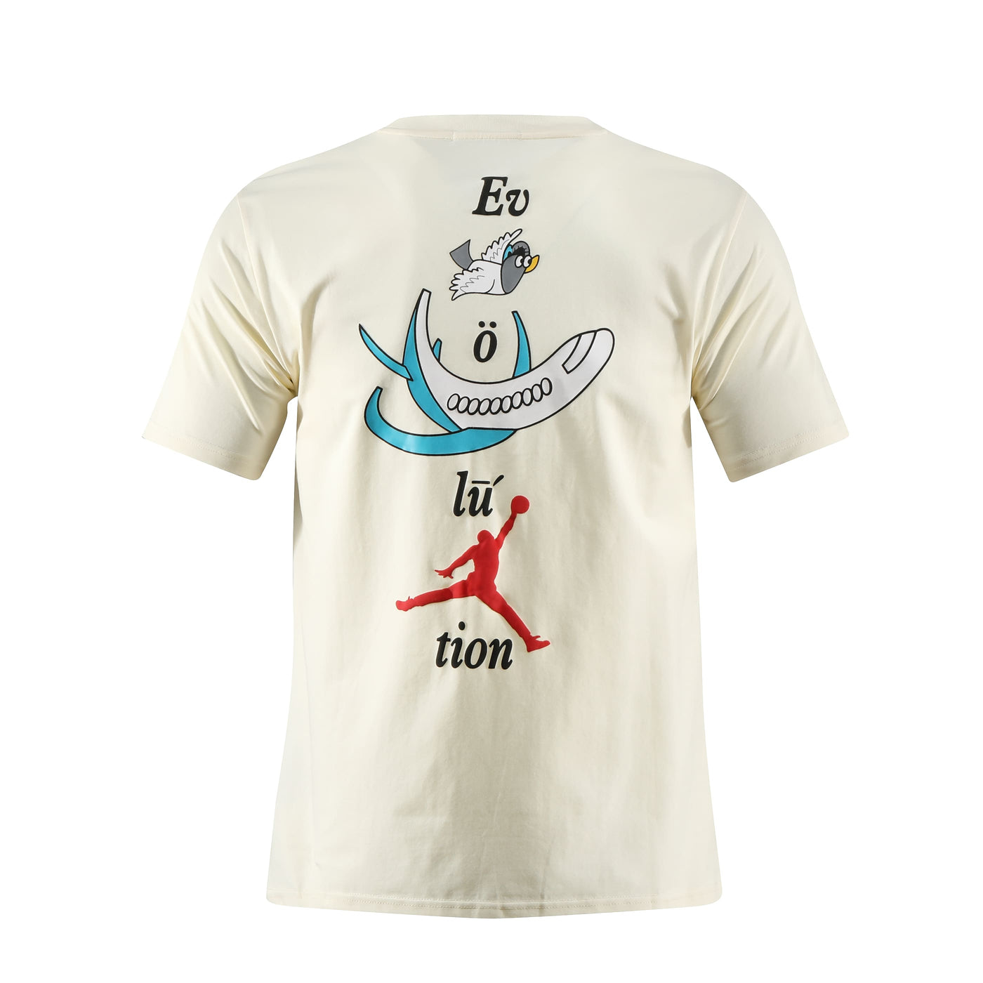 Camiseta estampada crema para hombre - imagen 2 - JDC Luxury Store