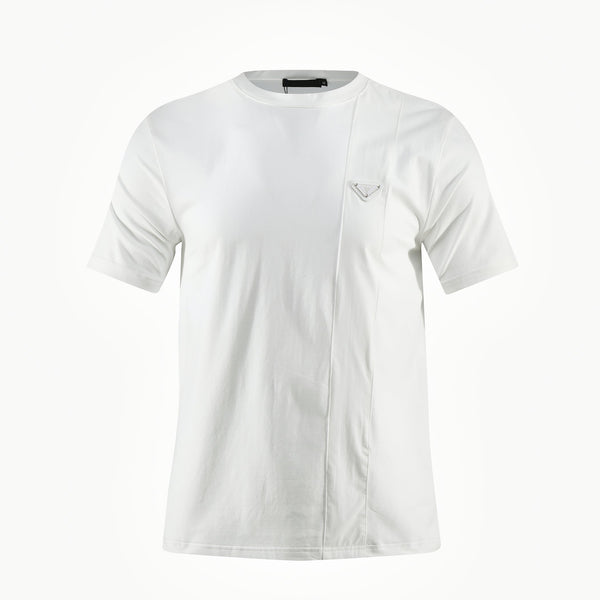 Camiseta 166066 Básica Estampada Blanca Para Hombre