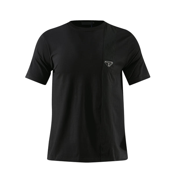 Camiseta 166066 Básica Estampada Negra Para Hombre