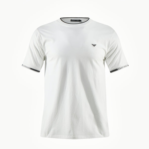 Camiseta 166055 Básica Estampada Blanca Para Hombre