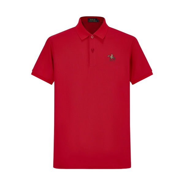 Camiseta 13614# Tipo Polo Roja Para Hombre