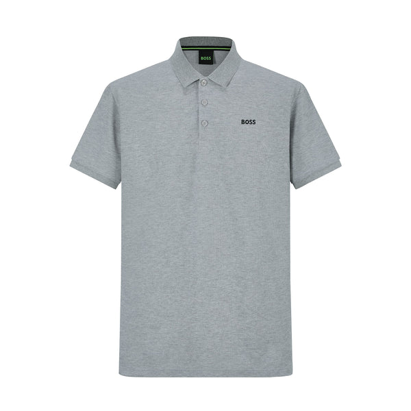 Camiseta BO212# Tipo Polo Gris Para Hombre