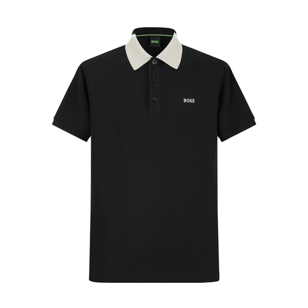 Camiseta 22383# Tipo Polo Negra Para hombre