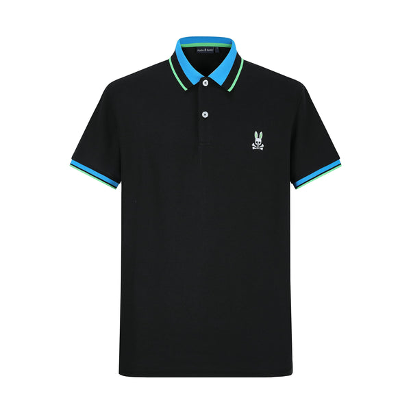 Camiseta 22474 Tipo Polo Negra Para Hombre