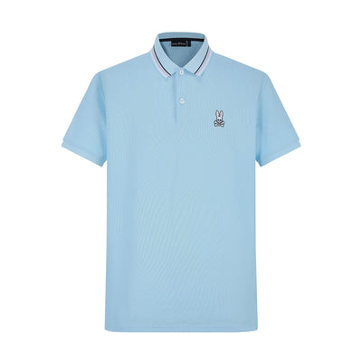 Camiseta 22370 Tipo Polo Azul Para Hombre