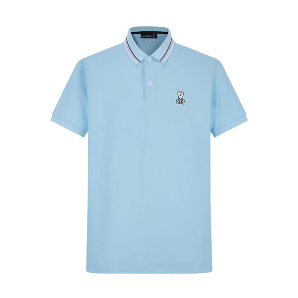 Camiseta 22370 Tipo Polo Azul Para Hombre