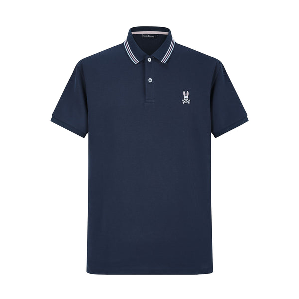 Camiseta 22370 Tipo Polo Azul Oscuro Para Hombre
