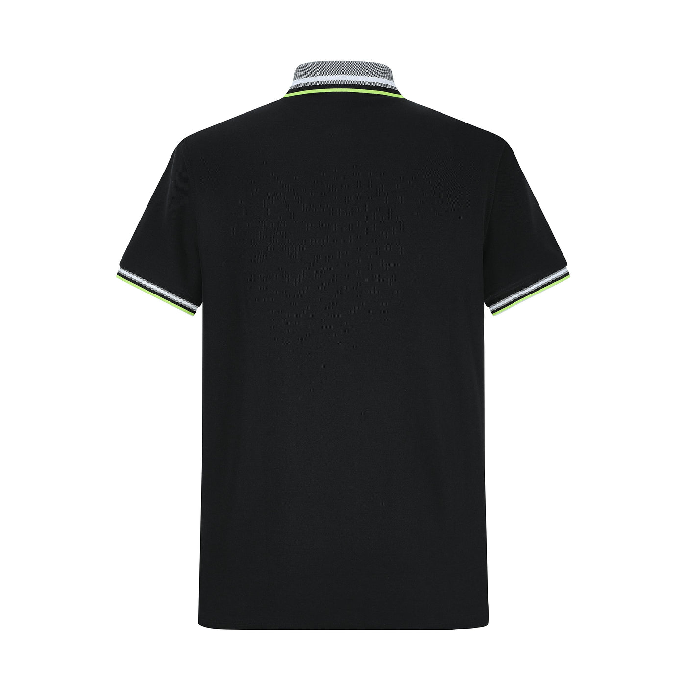 Camiseta 22365# Tipo Polo Negra Para Hombre
