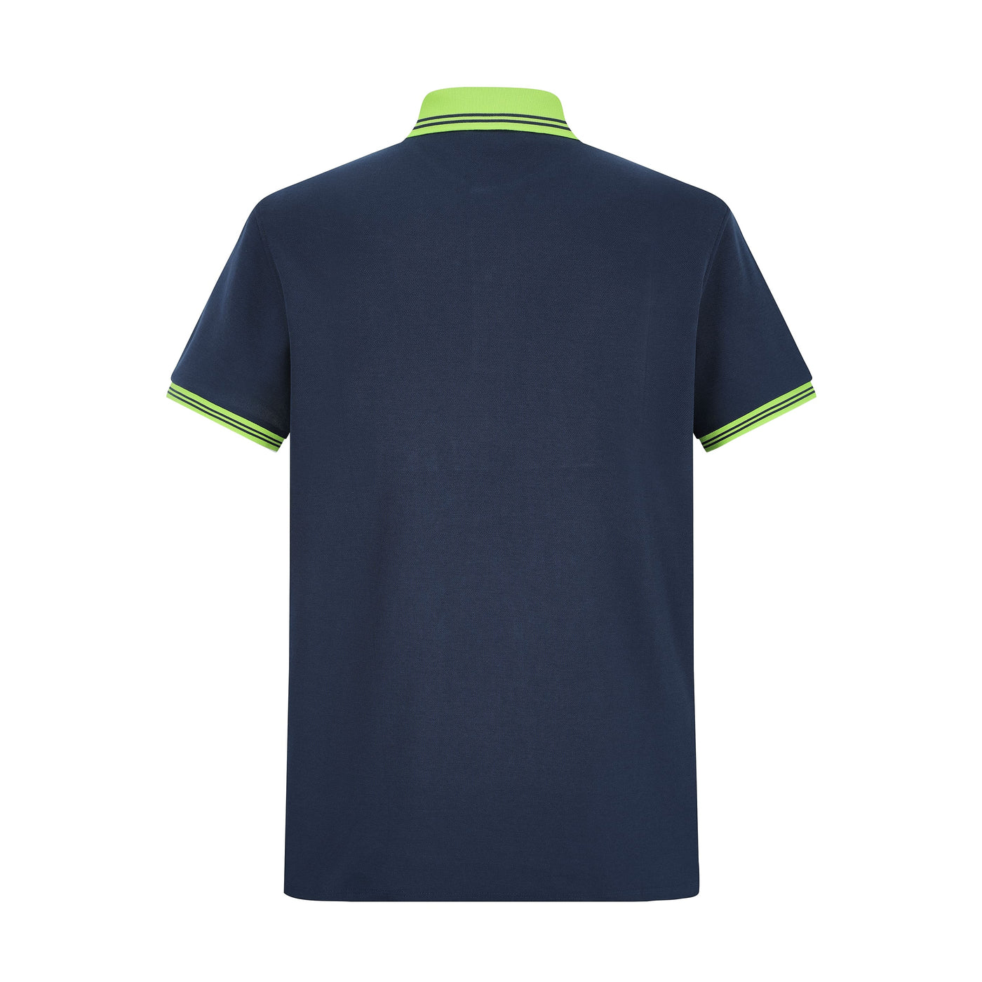 Camiseta 22366# Tipo Polo Azul Oscuro Para Hombre