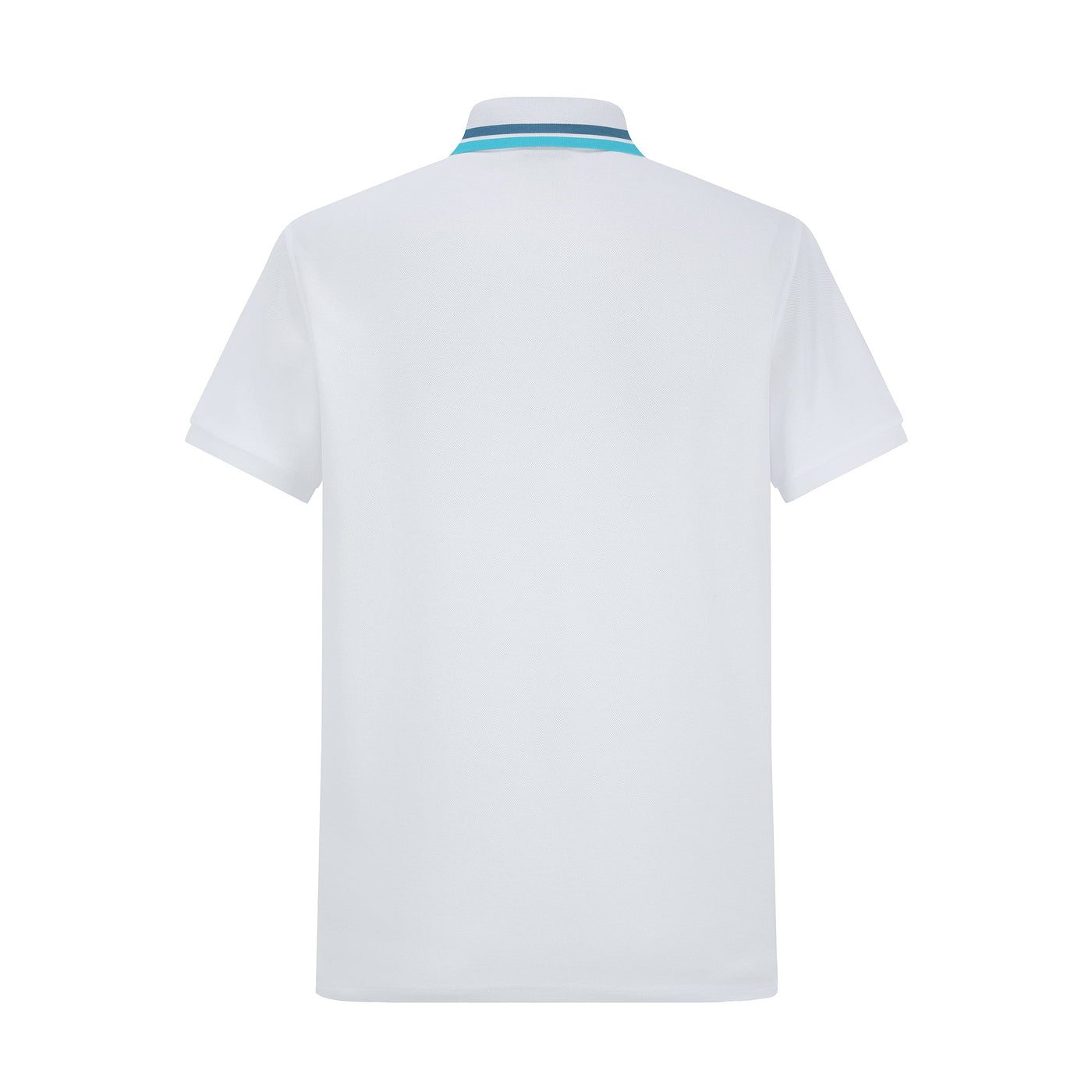 Camiseta 22381# Tipo Polo Blanca Para Hombre