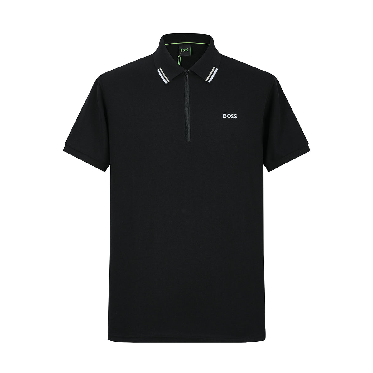 Camiseta 22362-1 Tipo Polo Negra Para Hombre