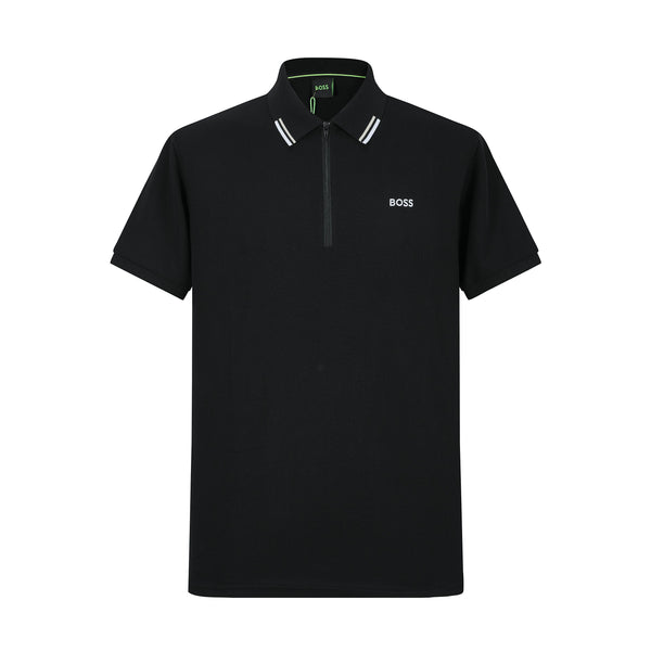 Camiseta 22362-1 Tipo Polo Negra Para Hombre