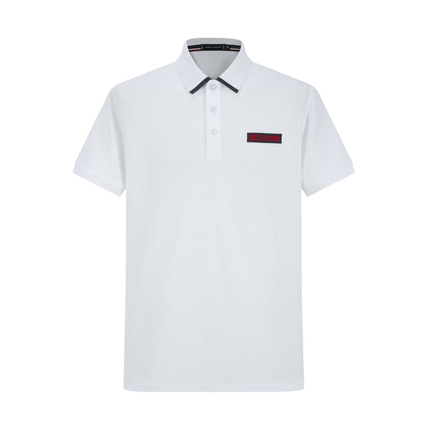 Camiseta 22343# Tipo Polo Blanca Para Hombre