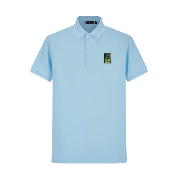 Camiseta 22346# Tipo Polo Azul Claro Para hombre