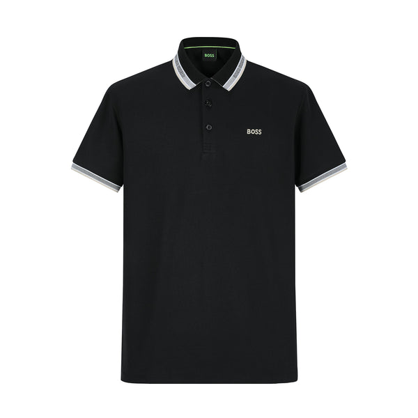 Camiseta B0214#  Tipo Polo Negra Para hombre