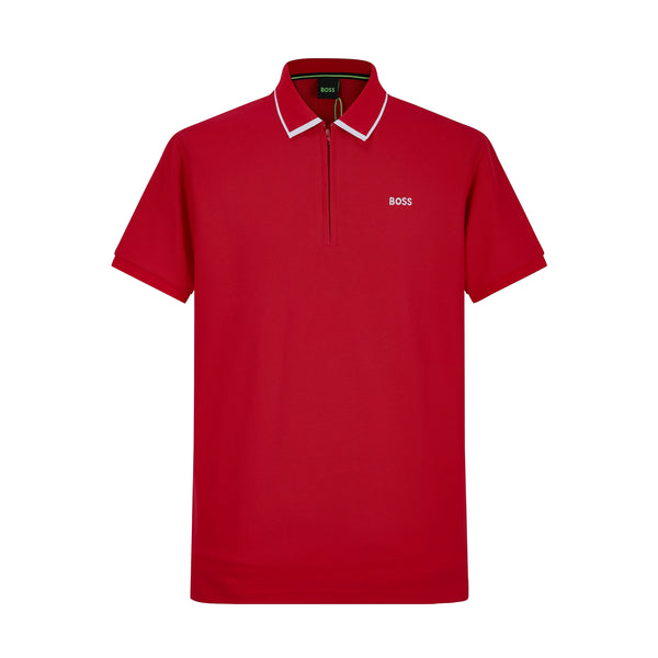 Camiseta BO222# Tipo Polo Roja Para Hombre