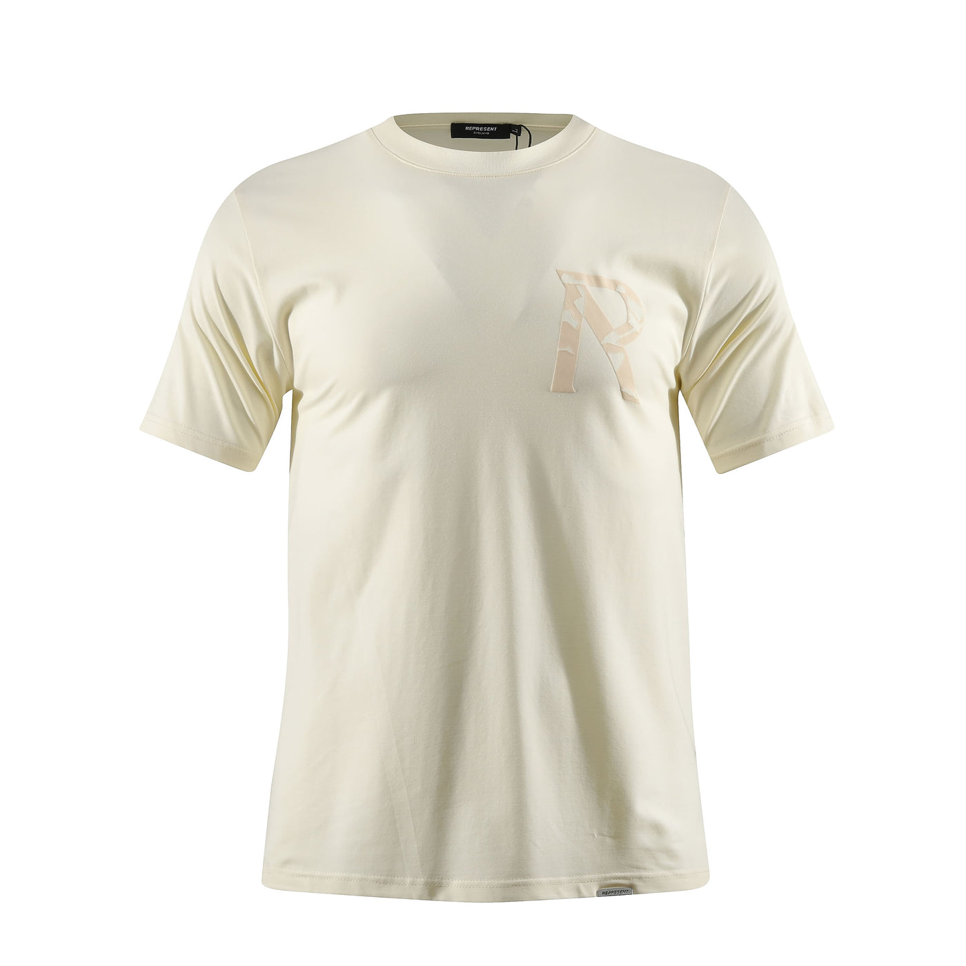 Camiseta estampada crema para hombre - JDC Luxury Store