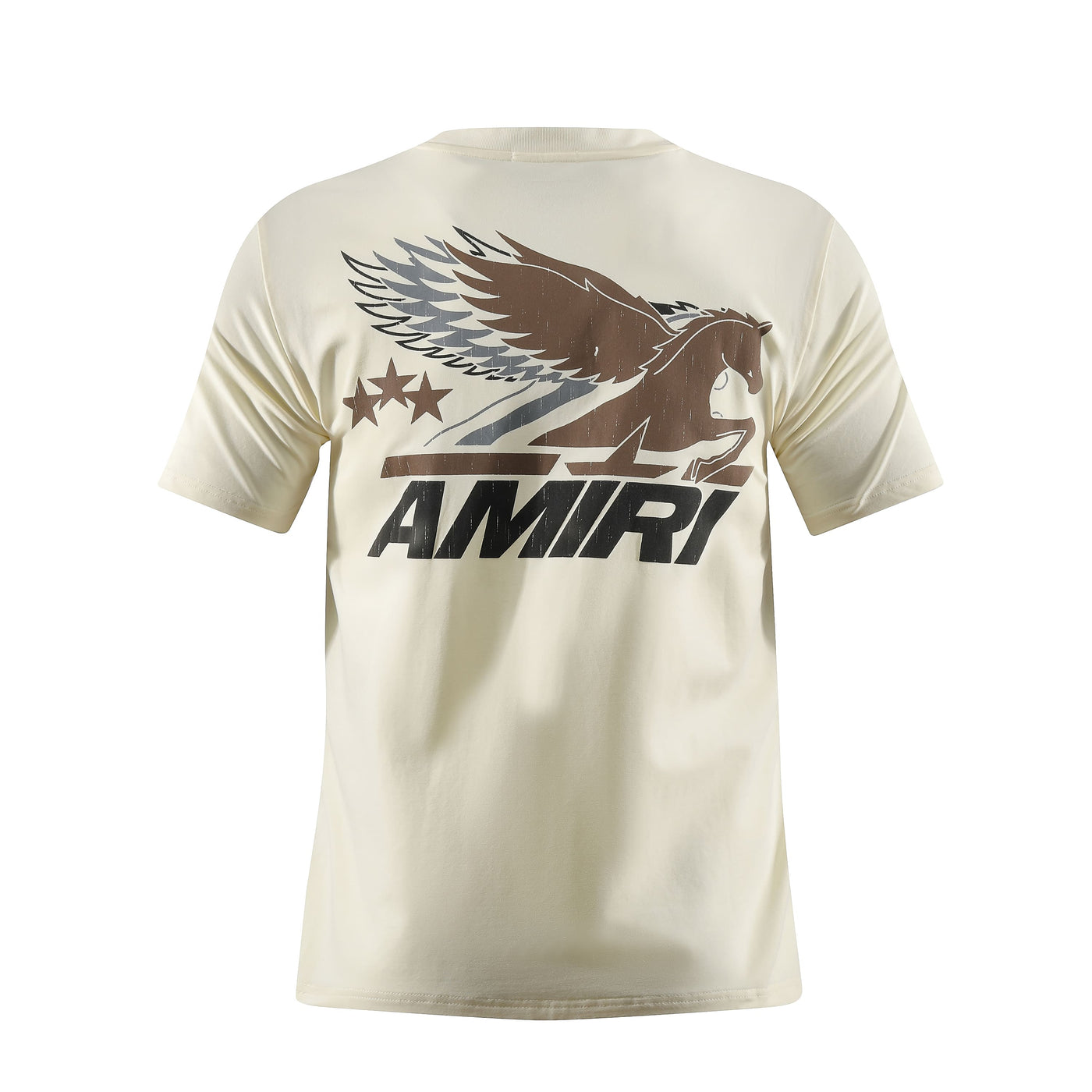 Camiseta estampada crema para hombre - imagen 2 - JDC Luxury Store