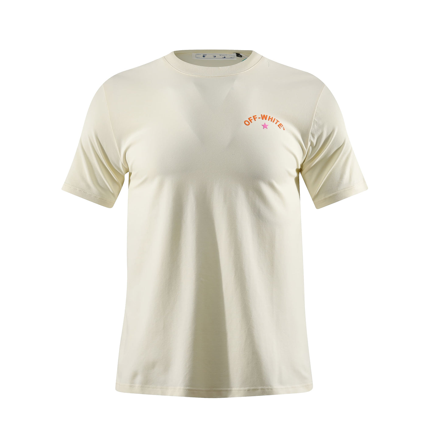 Camiseta estampada crema para hombre - JDC Luxury Store