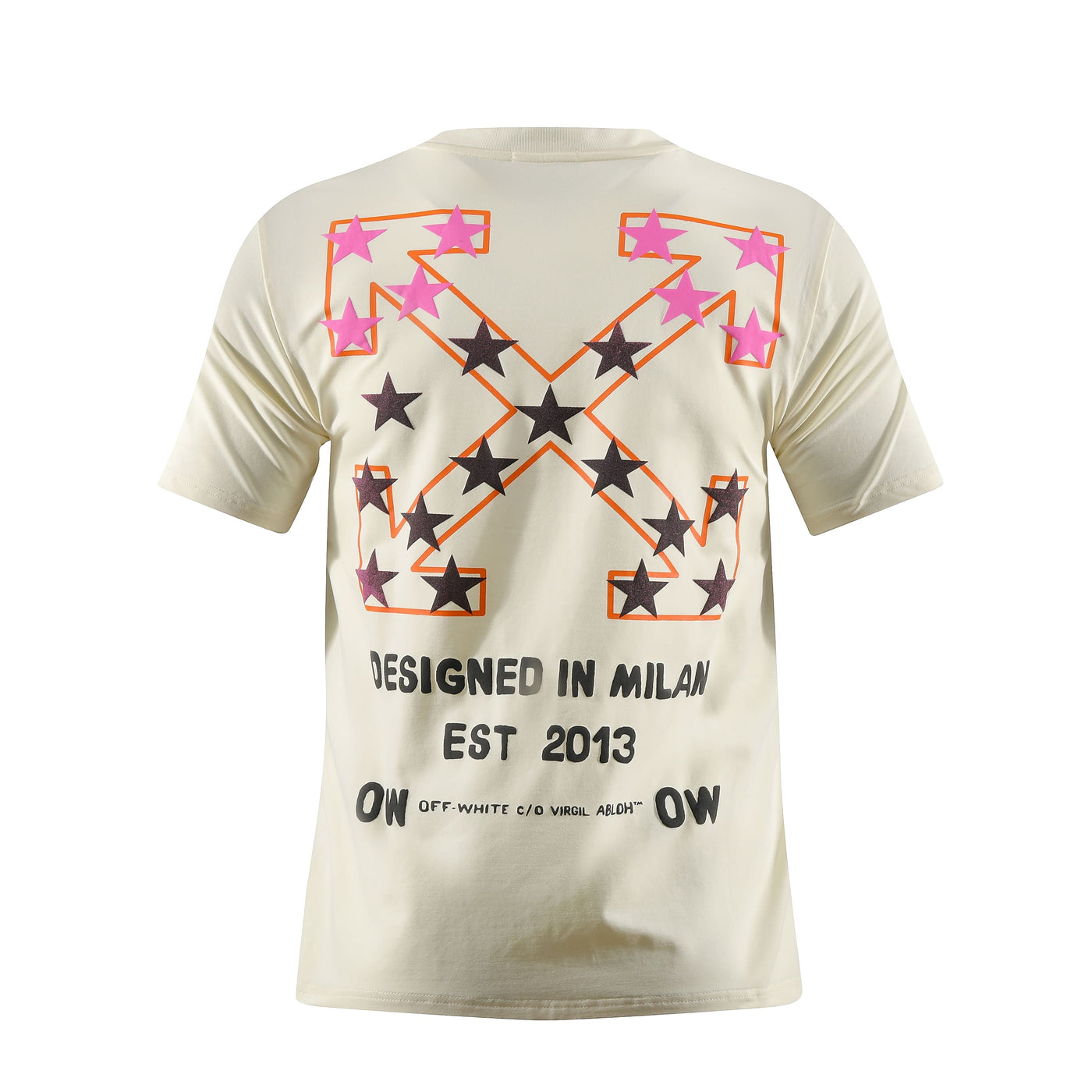 Camiseta estampada crema para hombre - imagen 2 - JDC Luxury Store