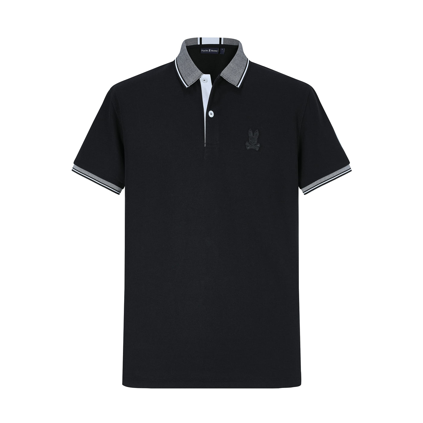 Camiseta 22371# Tipo Polo Negra Para Hombre