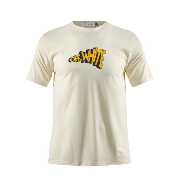 Camiseta 66788 Estampada Crema Para Hombre