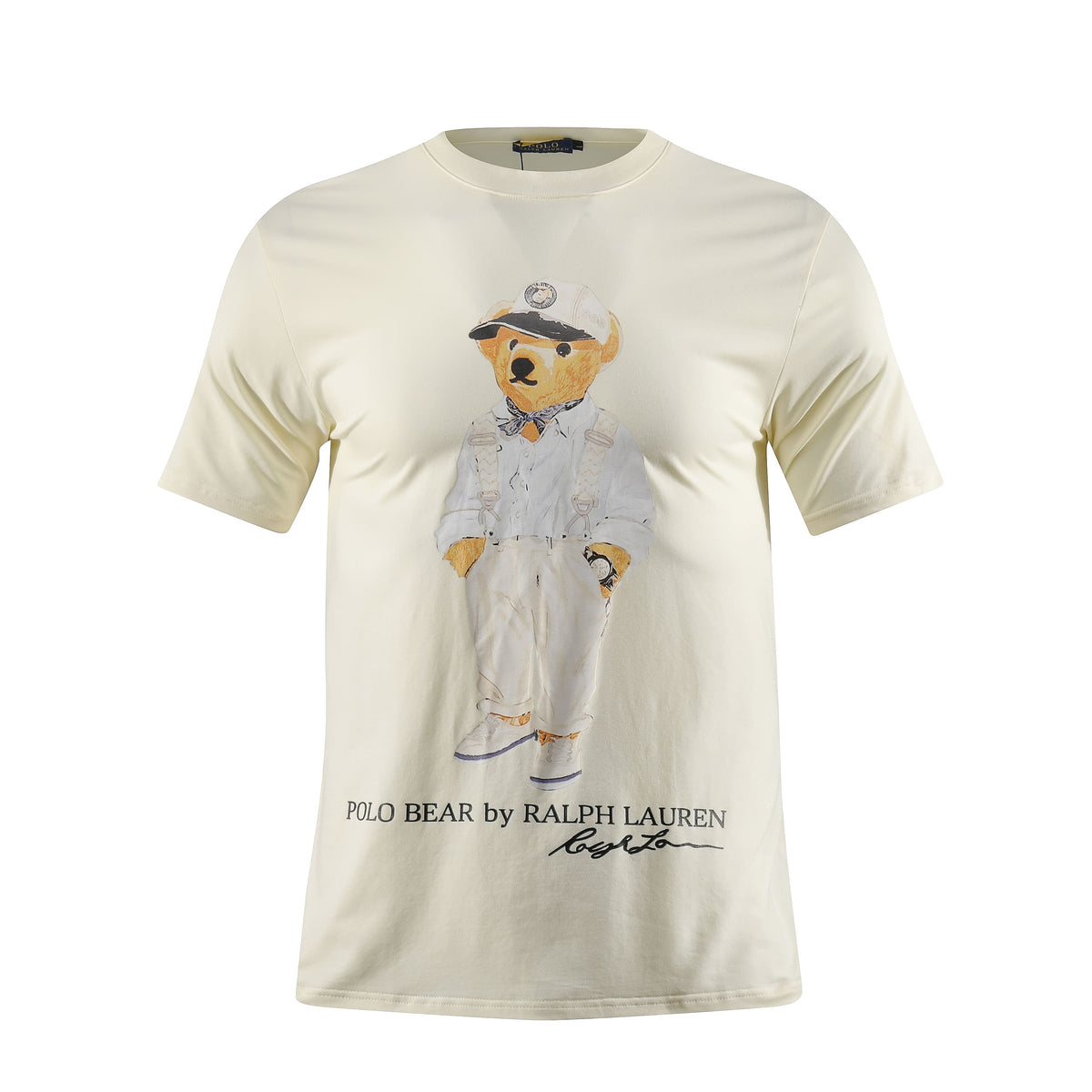 Camiseta estampada crema para hombre - JDC Luxury Store