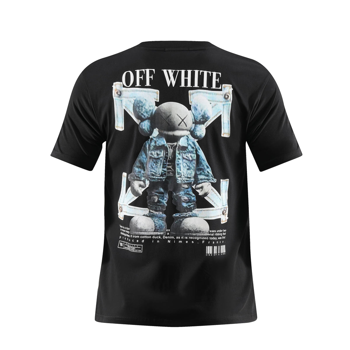 Camiseta 66790 Estampada Negra Para Hombre