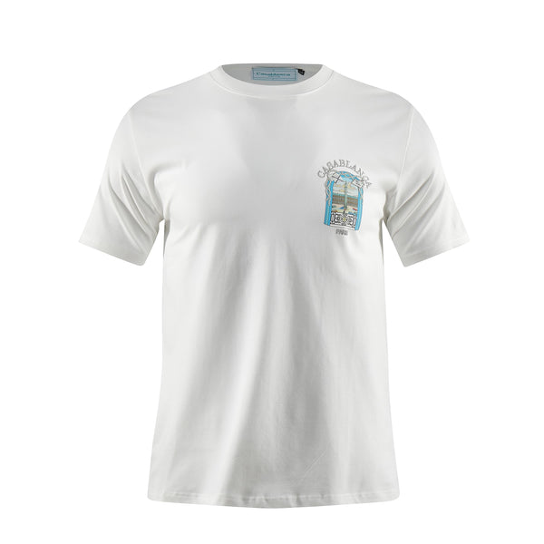 Camiseta 66784 Estampada Blanca Para Hombre