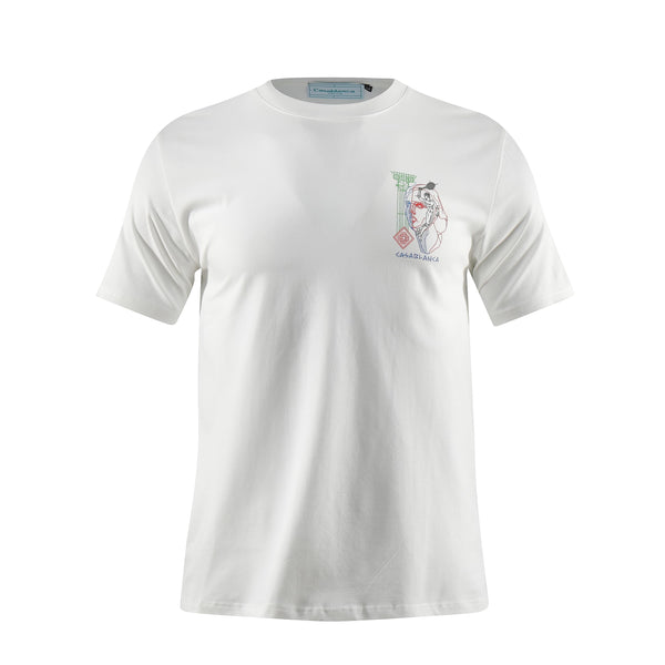 Camiseta 66785 Estampada Blanca Para Hombre