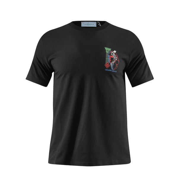 Camiseta 66785 Estampada Negra Para Hombre