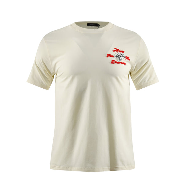 Camiseta 66780 Estampada Crema Para Hombre