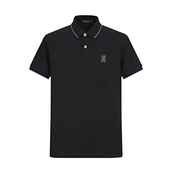 Camiseta 22362# Tipo Polo Negra Para Hombre
