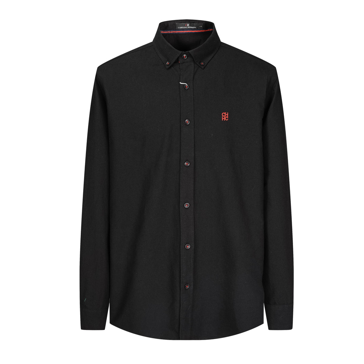 Camisa 50004 Negra Manga Larga para Hombre