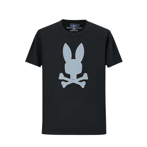 Camiseta 66612 Estampada Negra Para Hombre