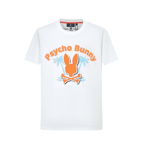 Camiseta 66610  Estampada Blanca Para Hombre