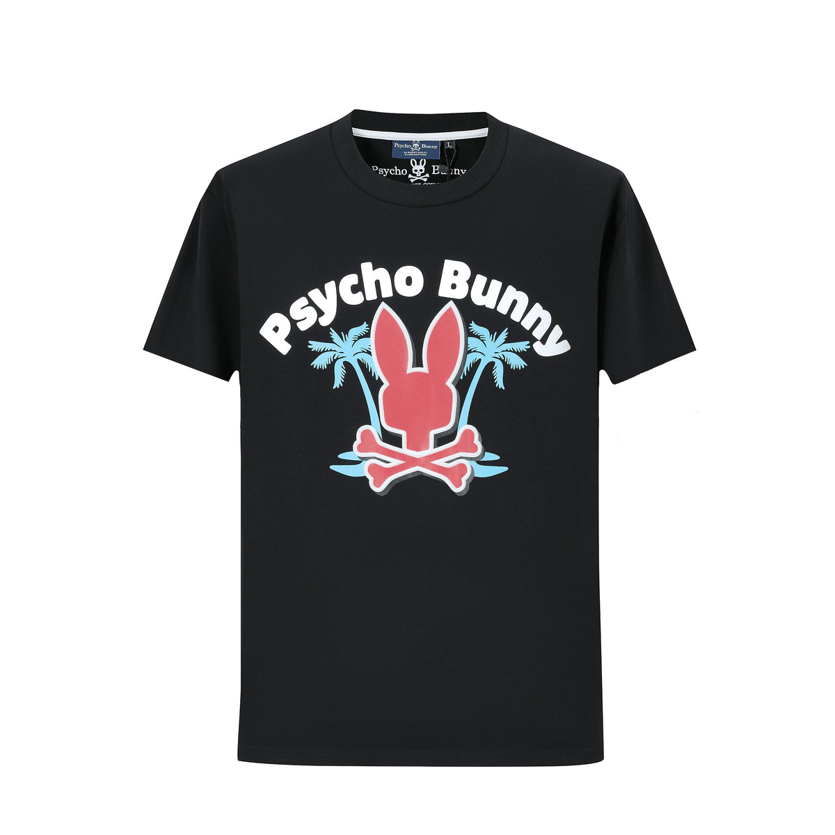Camiseta 66610 Estampada Negra Para Hombre