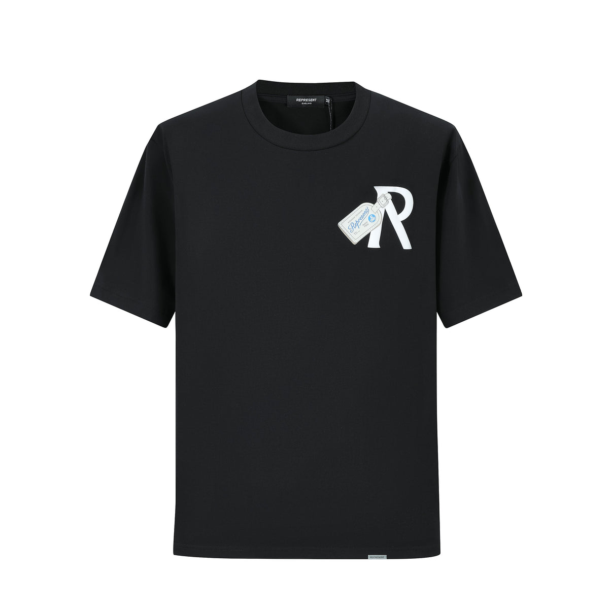 Camiseta 834025 Oversize Negra Para Hombre
