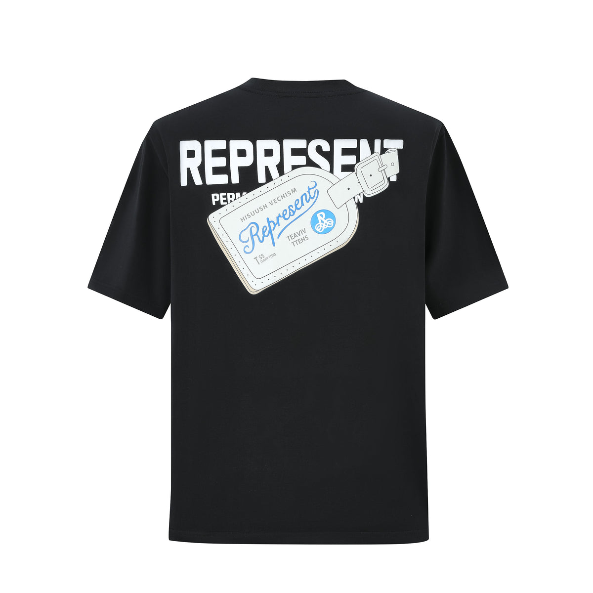Camiseta 834025 Oversize Negra Para Hombre
