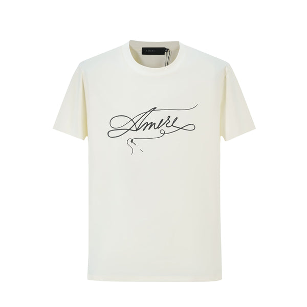 Camiseta estampada crema para hombre - JDC Luxury Store