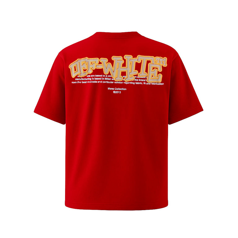 Camiseta 834027 Oversize Roja Para Hombre