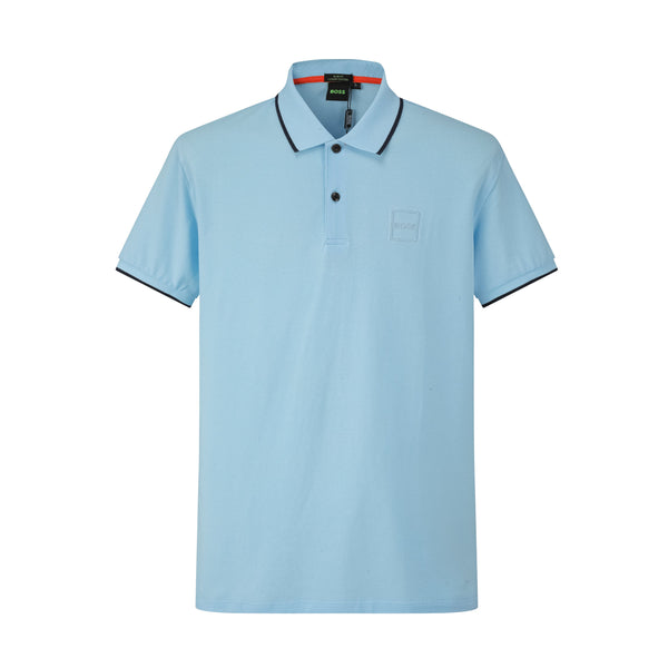 Camiseta 58133 Tipo Polo Azul Claro Para Hombre