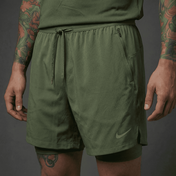 Pantaloneta Deportiva PAN40 Verde Oscuro Para Hombre