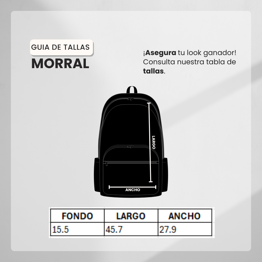 Guía de tallas Morral NKE MOR12 Negro