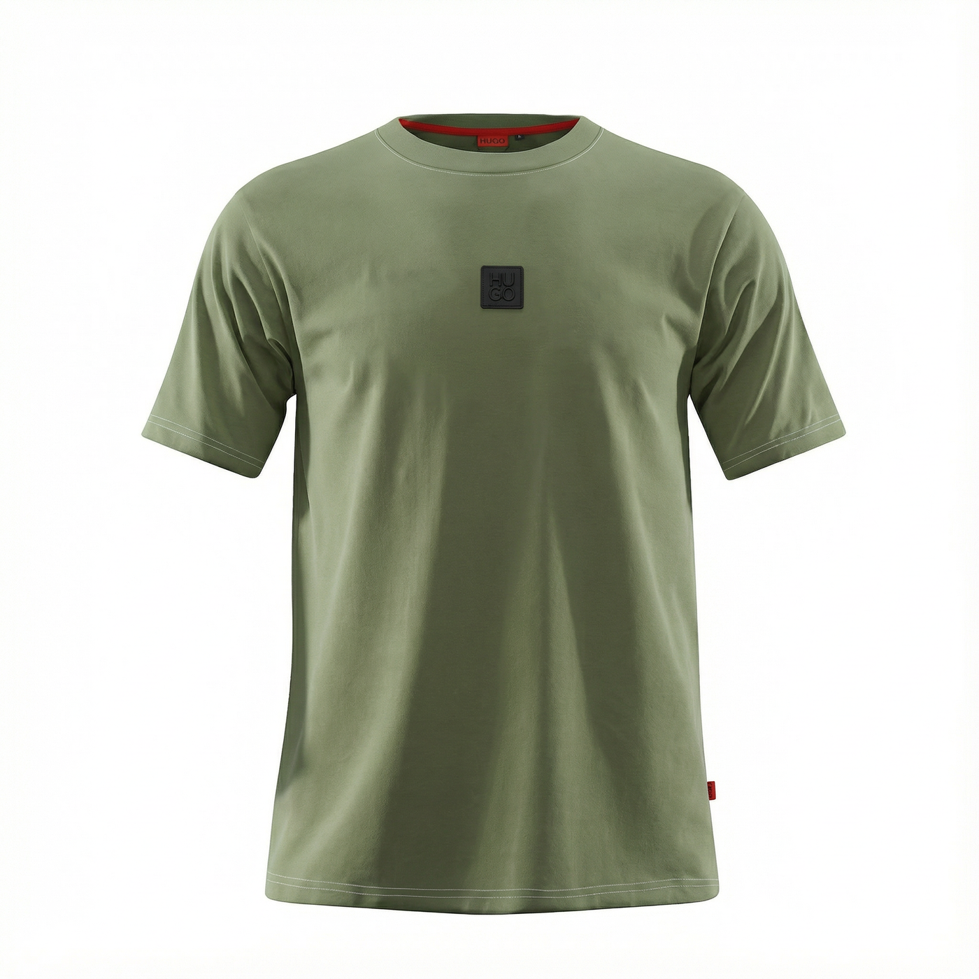 Camiseta B66002 Básica Verde Para Hombre