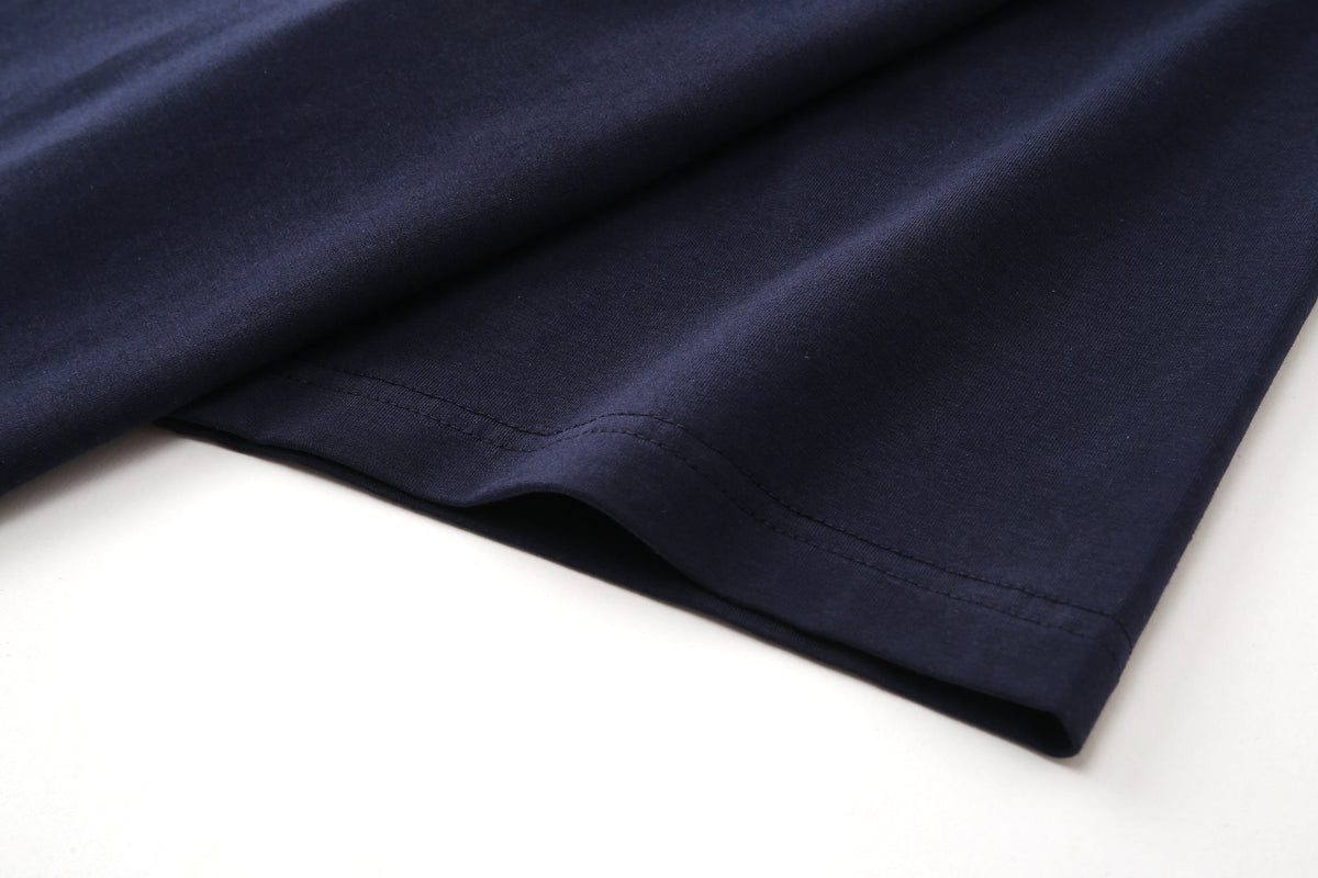Camiseta 88757 Oversize Azul Oscuro Para Hombre